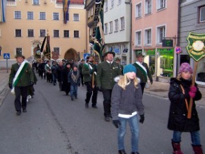 Auf dem Weg zum Kirchgang ins "Liebfrauen-Münster"